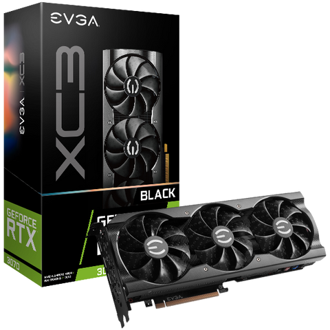 EVGA 3070 XC3 BLACK 8GB GDDR6 iCX3 Cooling ARGB BACKORDER