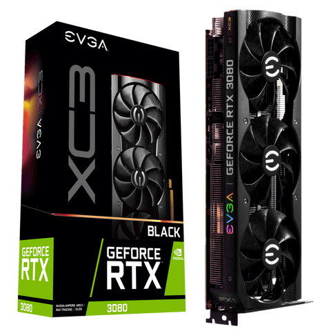 EVGA GeForce RTX 3080 XC3 BLACK GAMING LHR IN STOCK