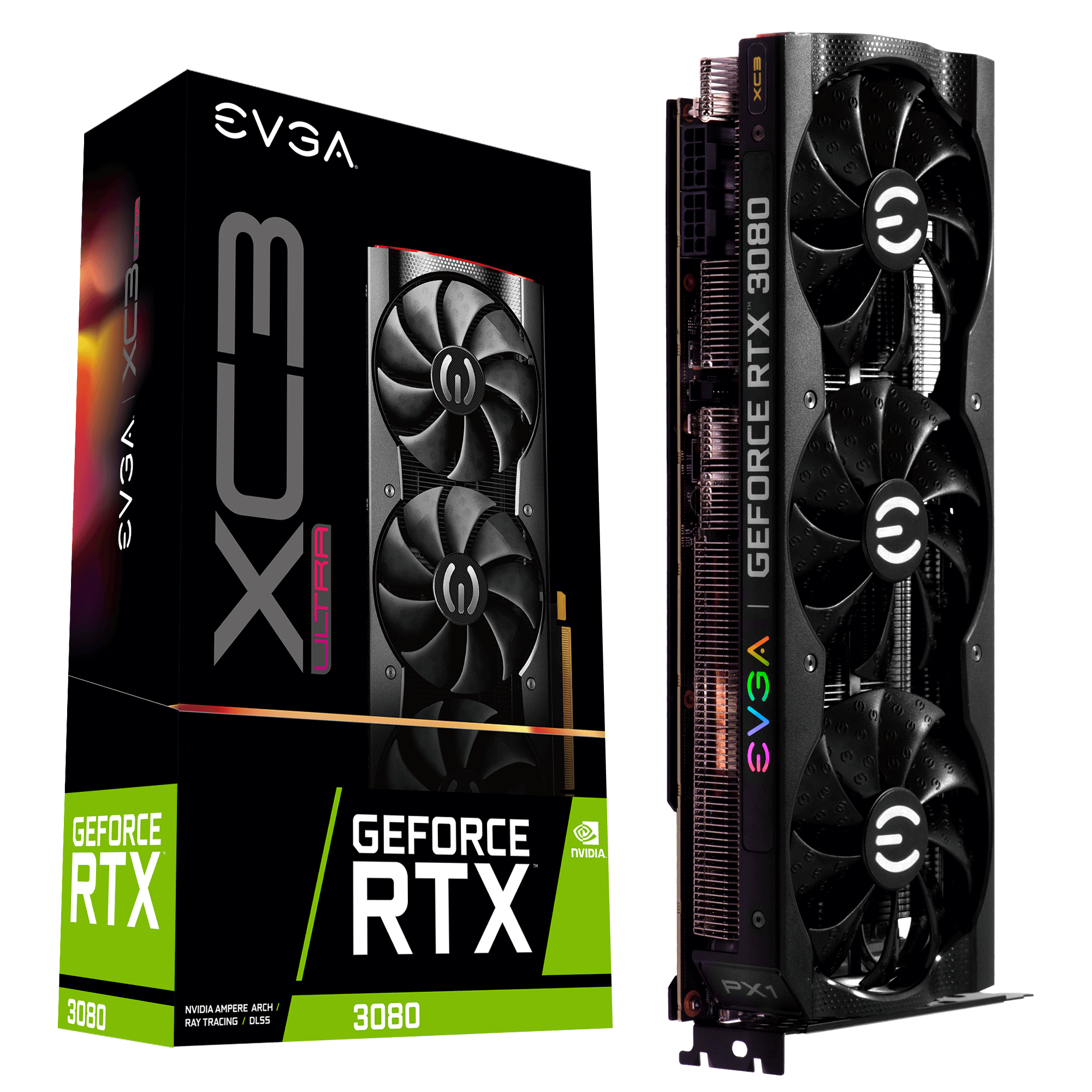 EVGA GeForce RTX 3080 XC3 ULTRA GAMING + EVGA PSU 550W + Fractal 40mm Fan COMBO BACKORDER