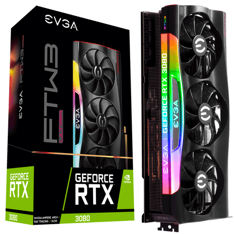 EVGA GeForce RTX 3080 FTW3 ULTRA GAMING + EVGA PSU 550W + Fractal 40mm Fan COMBO BACKORDER