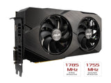ASUS GeForce RTX 2060 Overclocked 6G GDDR6 Dual-Fan EVO Edition VR Ready HDMI DisplayPort DVI Graphics Card (DUAL-RTX2060-O6G-EVO)