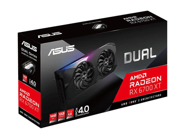 ASUS DUAL Radeon RX 6700 XT Standard Edition 12GB GDDR6 Gaming Graphics  Card (AMD RDNA 2, PCIe 4.0, 12GB GDDR6 Memory, HDMI 2.1, DisplayPort 1.4a,  Axial-tech Fan Design, 0dB Technology) 