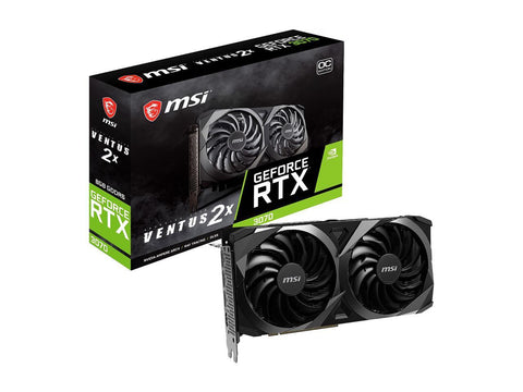 MSI VCX G3070V2XC RTX 3070 Ventus 2X OC 8GB GDDR6 256b Retail + EVGA 400 Watt PSU Bundle Backorder