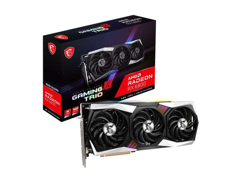 MSI Radeon RX 6800 GAMING X TRIO 16G 16GB 256-Bit GDDR6 + ASUS ROG RYUO 120 RGB AIO Liquid CPU Cooler Combo