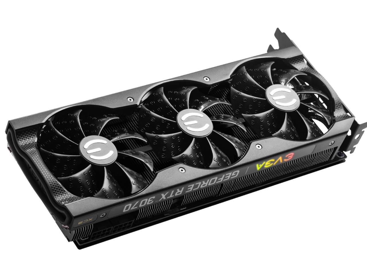 EVGA Video Card  GeForce RTX 3070 XC3 ULTRA 8GB GDDR6 iCX3 Cooling ARGB + 400 PSU EVGA + 80mm Fractal SSR3 Fan Bundle