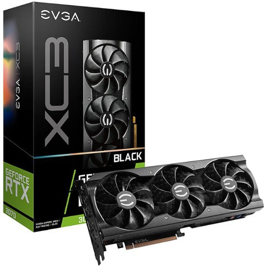 EVGA 3070 XC3 BLACK 8GB GDDR6 iCX3 Cooling ARGB + 400W PSU Bundle BACKORDER