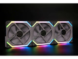 LIAN LI UNI FAN SL120 RGB WHITE 3X 12CM FAN PACK WITH CONTROLLER