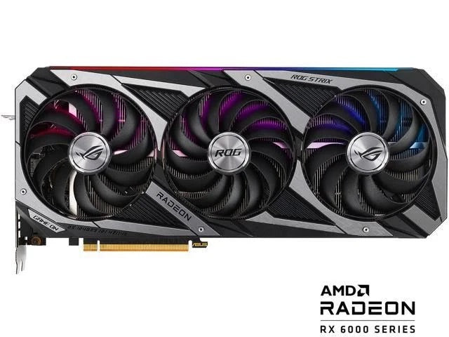 ASUS ROG STRIX Radeon RX 6700 XT OC Edition Gaming Graphics Card (AMD RDNA 2, PCIe 4.0, 12GB GDDR6, HDMI 2.1, DisplayPort 1.4a, Axial-tech Fan Design, 2.9-slot, Super Alloy Power II, GPU Tweak II) - ROG-STRIX-RX6700XT-O12G-GAMING