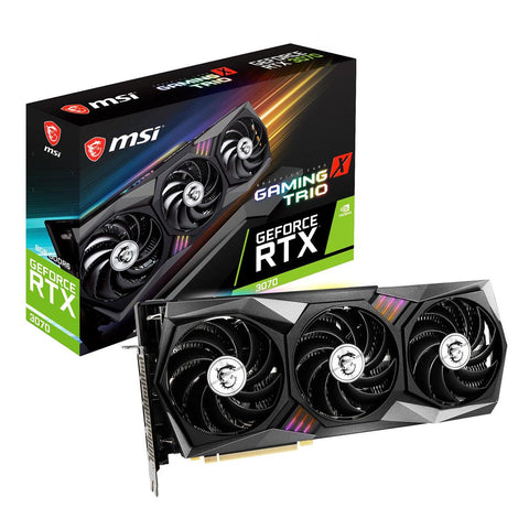 MSI VCX G3070GXT RTX 3070 Gaming X Trio 8GB GDDR6 256b Retail + EVGA 400 Watt PSU Bundle Backorder