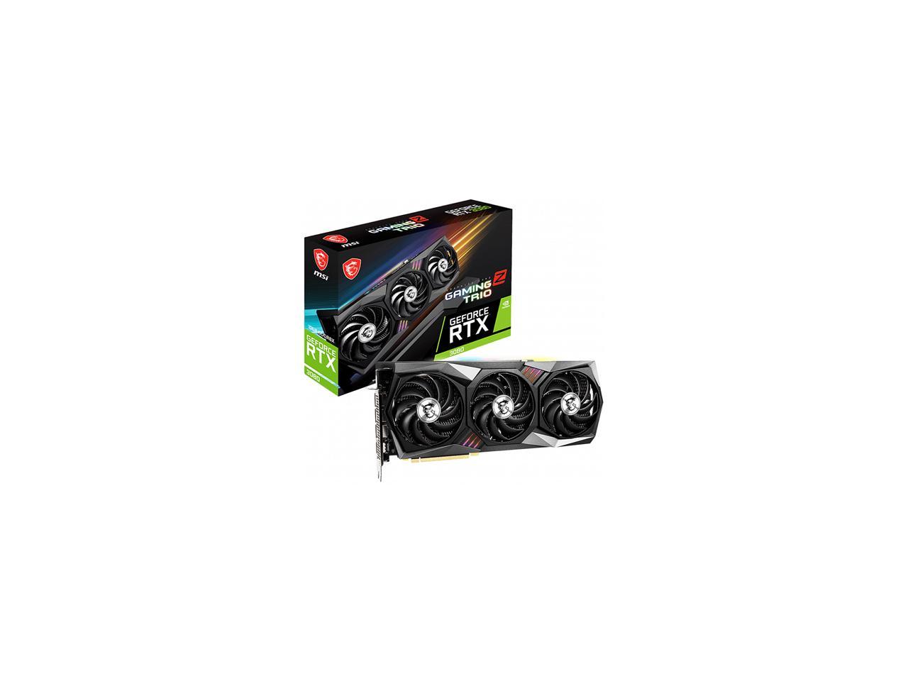 MSI GeForce RTX 3080 GAMING X TRIO 10G Graphics Card BACKORDER