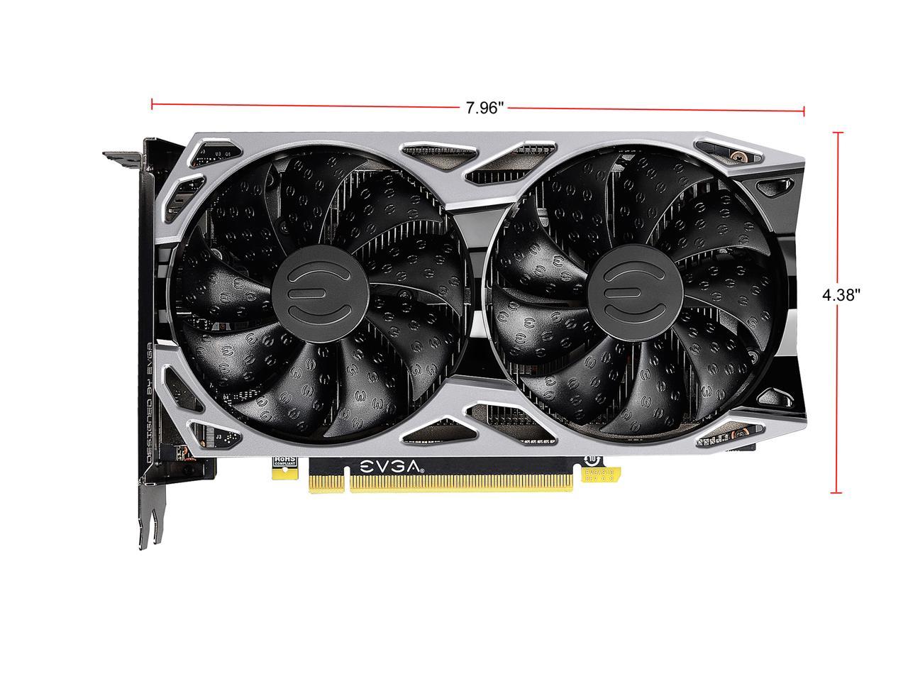 EVGA GeForce GTX 1660 SC ULTRA GAMING, 06G-P4-1067-KR, 6GB GDDR5, Dual Fan, Metal Backplate