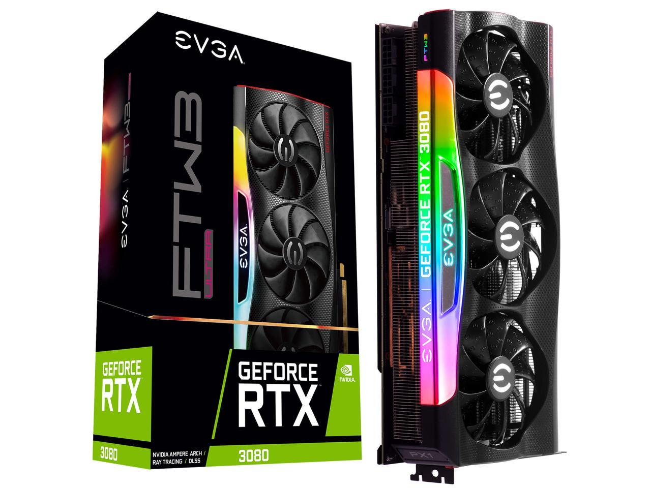 EVGA GeForce RTX 3080 FTW3 ULTRA GAMING + ASUS ROG RYUJIN 240 AIO LC COMBO