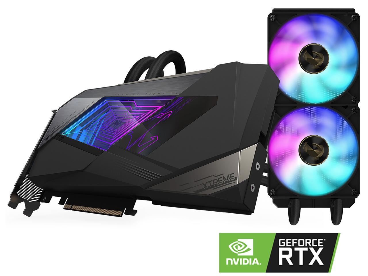 GIGABYTE AORUS GeForce RTX 3080 DirectX 12 GV-N3080AORUSX W-10GD 10GB 320-Bit GDDR6X PCI Express 4.0 x16 ATX Video Card  + 550W PSU Bundle BACKORDER