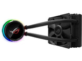 FREE SHIPPING ASUS ROG RYUO 120 RGB AIO Liquid CPU Cooler 120mm Radiator (120mm 4-pin PWM Fan) with LIVEDASH OLED Panel and FanXpert Controls, 90RC0010-M0UAY0