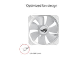 ASUS ROG Strix LC 240 RGB White Edition All-in-one Liquid CPU Cooler with Aura Sync RGB, and Dual ROG 120mm Addressable RGB Radiator Fans