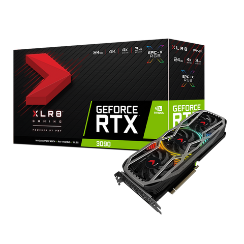 PNY NVIDIA GeForce RTX 3090 24GB XLR8 Gaming REVEL EPIC-X RGB Triple Fan Edition